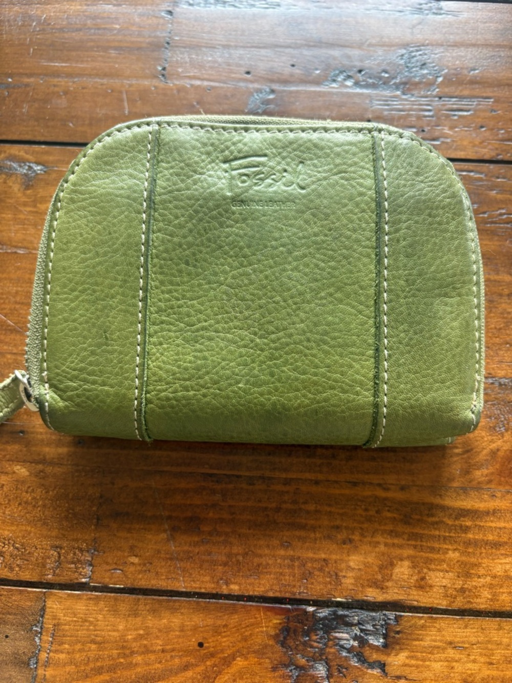 Fossil Green Leather Snap Wallet - Picture 3 of 7